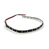 LED-Silikonband XENON (90cm) mit 45 BLAUEN kleinen SMD-LED (Band in Schwar
