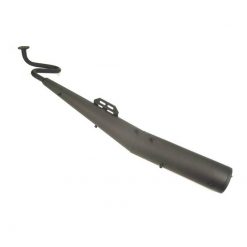 Auspuff PUCH in SCHWARZ inkl. Katalysator zu Puch Supermaxi N