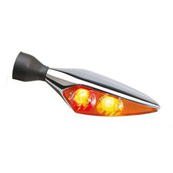 Blinker Kellermann (1 Stück) RHOMBUS DF in matt-chrom/weiss Blink- Brems u