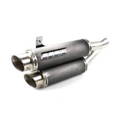 Auspuff BODIS GPX2 in INOX/SCHWARZ (SS/BL) zu Honda (CH- Homologiert)