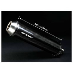 Auspuff BODIS OVAL Q2 in TITAN (TI) zu Kawasaki (CH- Homologiert)