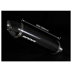 Auspuff BODIS OVAL Q2C mit CARBON- ENDCAP in TITAN (TI) zu Yamaha (CH- Hom