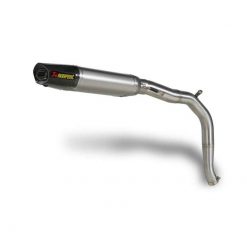 Auspuff AKRAPOVIC SLIP-ON in TITAN mit CARBON-ENDCAP zu Triumph (CH Homolo