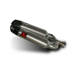 Auspuff AKRAPOVIC SLIP-ON in TITAN mit CARBON-ENDCAP zu Aprilia (CH Homolo