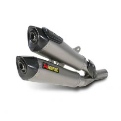 Auspuff AKRAPOVIC SLIP-ON in TITAN mit CARBON-ENDCAP zu Ducati (CH Homolog
