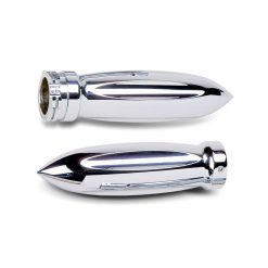 Griffe ARLEN NESS (Paar) TORPEDO - UNIVERSAL aus Alu in Chrom für 1 Zoll L
