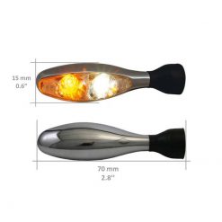 Blinker Kellermann (1 Stück) MICRO 1000 PL in chrom/weiss Blinker und Posi