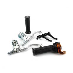 Griffset LUSITO (normal- Gas) aus Kunststoff CHROM/SCHWARZ