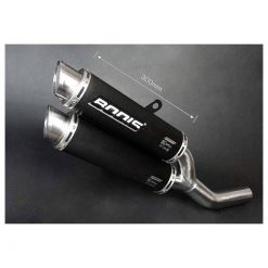 Auspuff BODIS GPC-X2 in INOX/SCHWARZ (SS/BL) zu Kawasaki (CH- Homologiert)