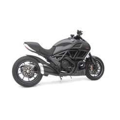 Auspuff ZARD EXTRAVAGANZA (2 in 1) in Schwarz mit Alu- Endcap zu Ducati (C