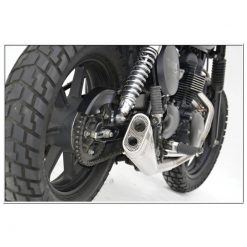 Auspuffanlage ZARD CROSS SHORT (2 in 1) in Inox- gebürstet zu Triumph (CH-