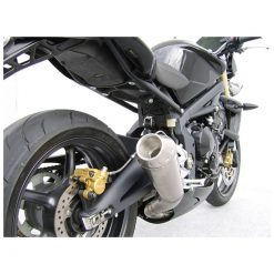Auspuffanlage ZARD CONICO - LOW POSITION (3 in 1) in Inox zu Triumph (CH-