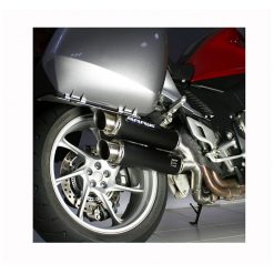 Auspuff BODIS GPC-X2 mit Koffer in INOX/SCHWARZ (SS/BL) zu Honda mit Seite