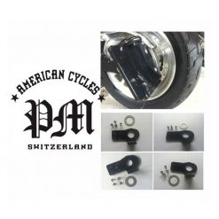 Adapter PM (für seitlicher Kennzeichenhalter) aus INOX-SCHWARZ beschichtet