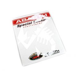 Sticker ABARTH SCORPIONE in WEISS (24cm)