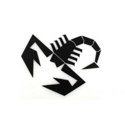 Sticker ABARTH SCORPIONE in SCHWARZ (12cm)