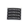 Reifen- Sticker 4R HONDA (Set a' 4 Stück) in SILBER fluoreszierend/reflekt