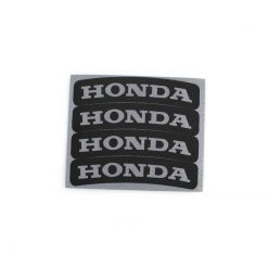 Reifen- Sticker 4R HONDA (Set a' 4 Stück) in SILBER fluoreszierend/reflekt