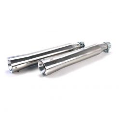 Auspuff FALCON DOUBLE GROOVE (2 in 2) in Inox zu HD (CH-Homologiert)