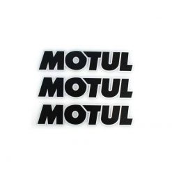 Sticker-Set 4R MOTUL (10 x 12cm) in Schwarz/Silber