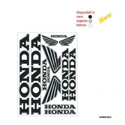 Sticker-Set 4R HONDA (35 x 25cm) in Schwarz
