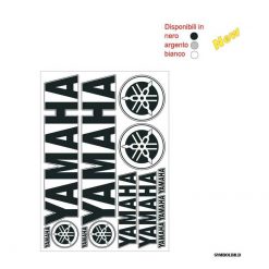 Sticker-Set 4R YAMAHA (35 x 25cm) in Schwarz