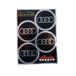 Sticker-Set 4R AUDI (Ø 48mm - 130 x 95mm)