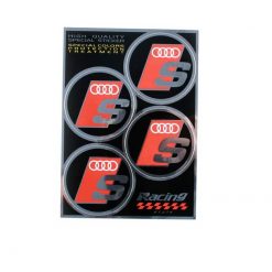 Sticker-Set 4R AUDI S (Ø 48mm - 130 x 95mm)