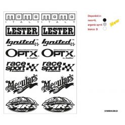 Sticker-Set 4R SPONSOR 4 (35 x 25cm) in WEISS