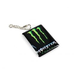 Schlüsselanhänger 4R MONSTER ENERGY (4 x 5cm) in SCHWARZ/GRÜN