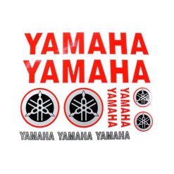 Sticker-Set 4R YAMAHA (20 x 24cm) in Rot