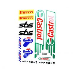 Sticker-Set 4R SPONSOR CASTROL - TERMIGNONI - NISIN - SBS - PIRELLI (35 x