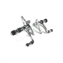 Fussrasteranlage FALCON ROUND STYLE (+ 20cm) in CHROM zu Yamaha mit CH-Hom