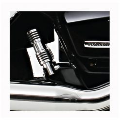 Soziusfussraster FALCON (Paar) ROUND STYLE in CHROM zu Suzuki