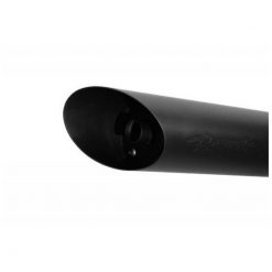 Auspuff REMUS CUSTOM - SLASH CUT in EDELSTAHL SCHWARZ zu Triumph (CH- Homo