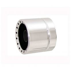 Endkappe REMUS PERFORATED (Paar) in CHROM zu Auspuff CUSTOM ohne Endkappe