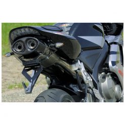 Auspuff BODIS OVAL Q1 in INOX/SCHWARZ (SS/BL) zu Honda (CH- Homologiert)