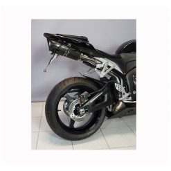 Auspuff BODIS OVAL Q1-S in INOX/SCHWARZ (SS/BL) zu Honda (CH- Homologiert)