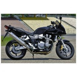 Auspuff BODIS OVAL 1 WM in INOX/SCHWARZ (SS/BL) zu Honda (CH- Homologiert)