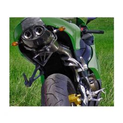 Kennzeichenhalter SRP in INOX/SCHWARZ (SS/BL) inkl. LED-Kennzeichenleuchte