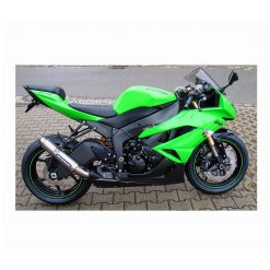 Auspuff BODIS GP1 in INOX/SCHWARZ (SS/BL) zu Kawasaki (CH- Homologiert)