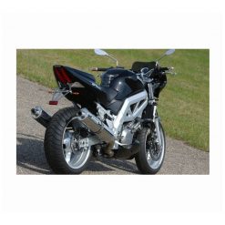 Auspuffanlage BODIS OVAL 1MK G (2in1) in TITAN (TI) zu Suzuki (CH- Homolog