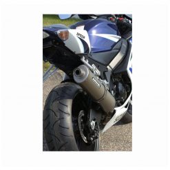 Auspuffanlage BODIS OVAL 1OK G in INOX/FULL TITAN (SS/FT) zu Suzuki (CH- H