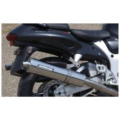 Auspuffanlage BODIS OVAL 1 G - 4in1 in INOX (SS) zu Suzuki (CH- Homologier