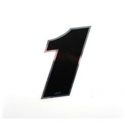 Sticker 4R MEDI Zahl Nr. 1 in SCHWARZ (100 x 100mm)