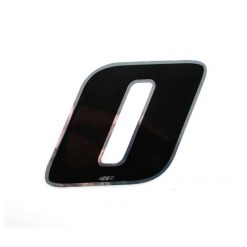 Sticker 4R MINI Zahl Nr. 0 in SCHWARZ (30 x 30mm)