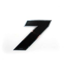 Sticker 4R MINI Zahl Nr. 7 in SCHWARZ (30 x 30mm)