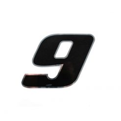 Sticker 4R MINI Zahl Nr. 9 in SCHWARZ (30 x 30mm)