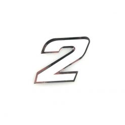 Sticker 4R MINI Zahl Nr. 2 in WEISS (30 x 30mm)
