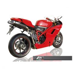 Auspuff ZARD PENTA EVO (2 in 2) in Schwarz mit Carbon- Endcap zu Ducati (C